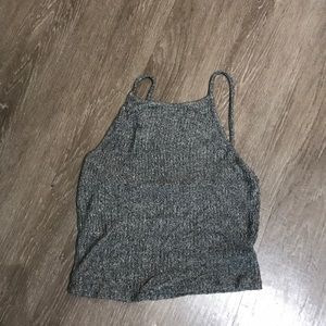 Brandy Melville dark gray crop top